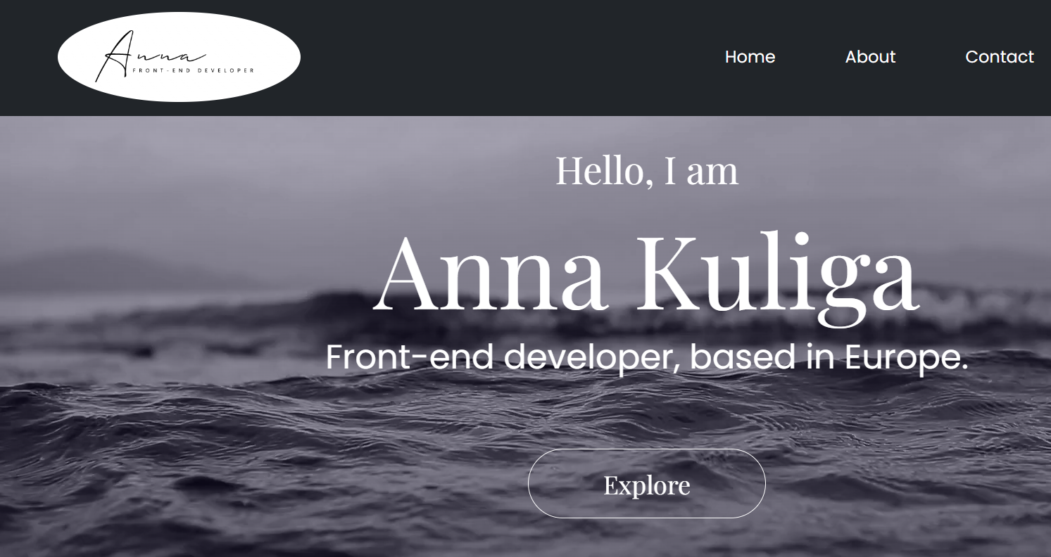 Anna Kuliga Portfolio Page